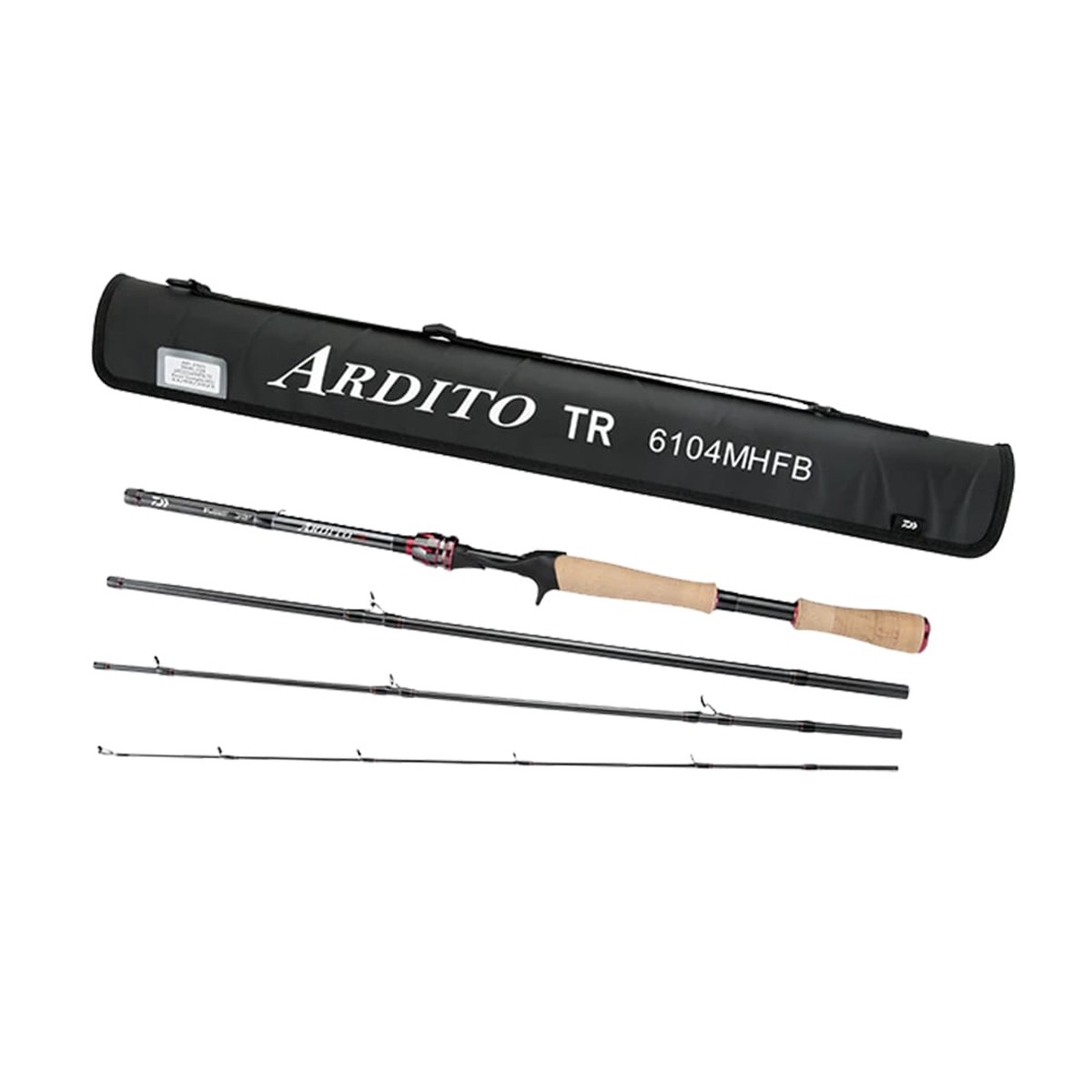 Daiwa Ardito Travel Casting Rod 6'10" Medium Heavy 4 Piece | ARD6104MHFB-TR