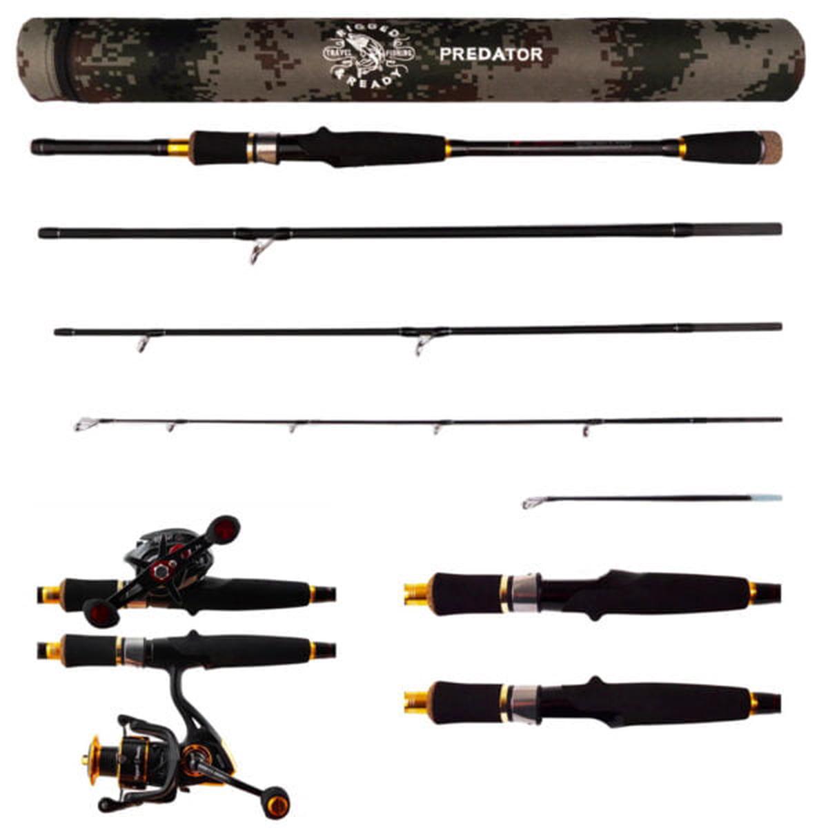 Rigged and Ready Predator Baitcast/Spin Compact Travel Rod