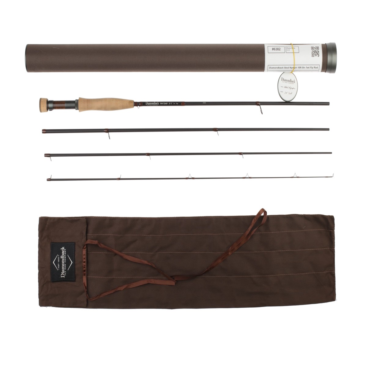 Used Diamondback Ideal Nymph 10ft 1wt Fly Rod (1100-4)