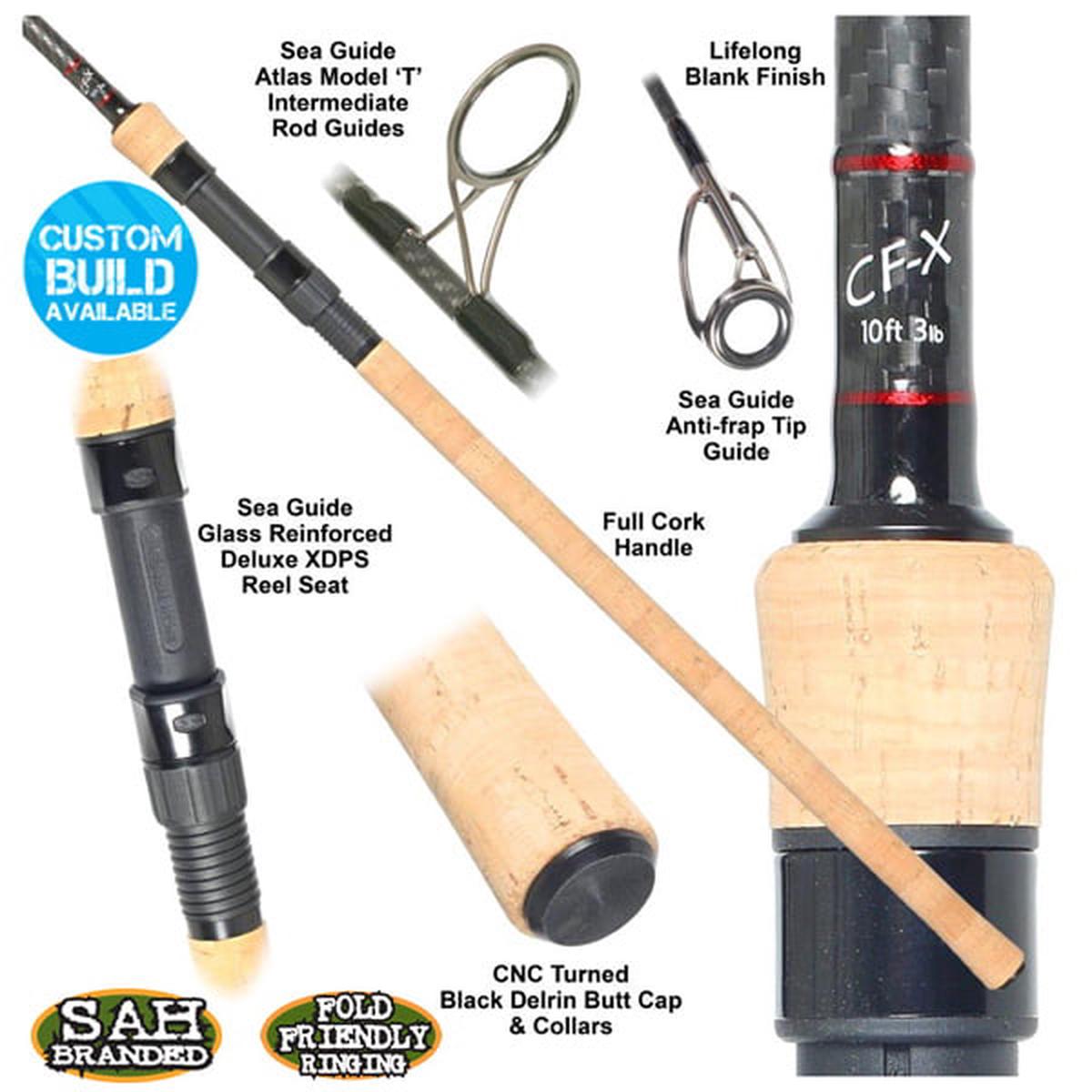 Tackle Box CF-X Black Edition Carp Rod 10ft 3lb Full Cork Handle