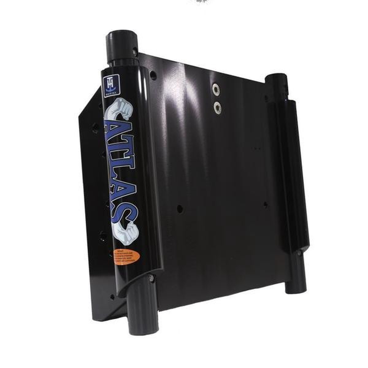 TH Marine Atlas 10" Jack Plat Standard Hydraulic Black Anodized - AHJ-10V-B-DP