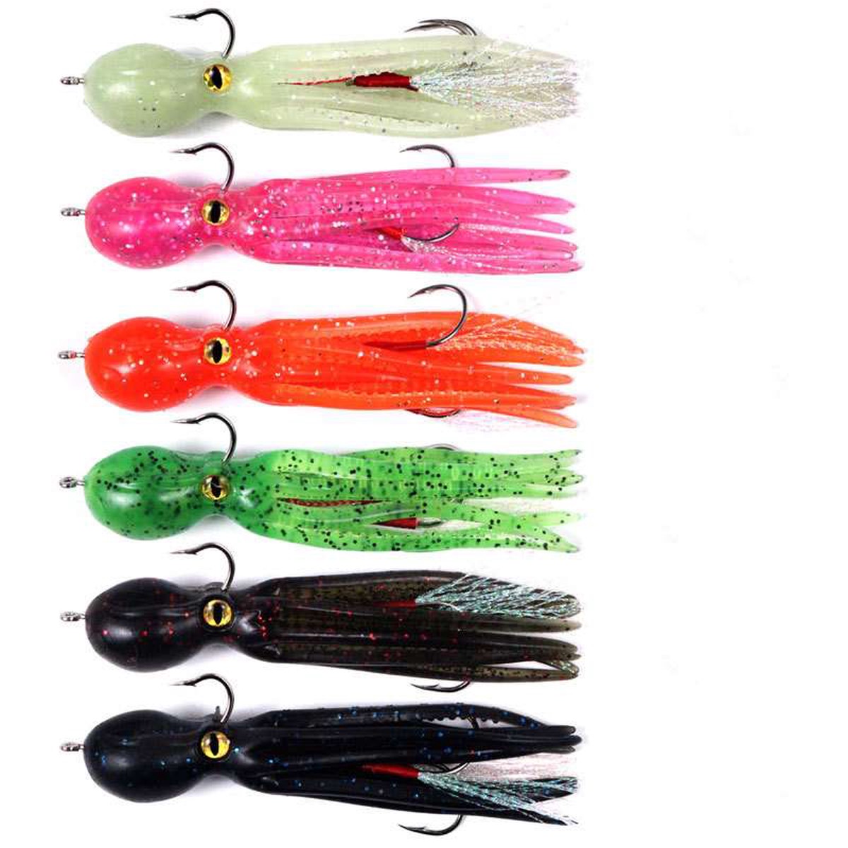 5 pc 11cm 21g Lead-wrapped squid soft bait