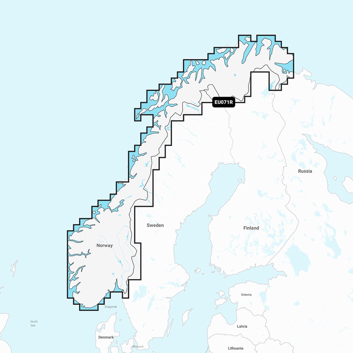 Garmin Navionics Vision+ NVEU071R - Norway, Lakes Rivers - Inland Marine Chart