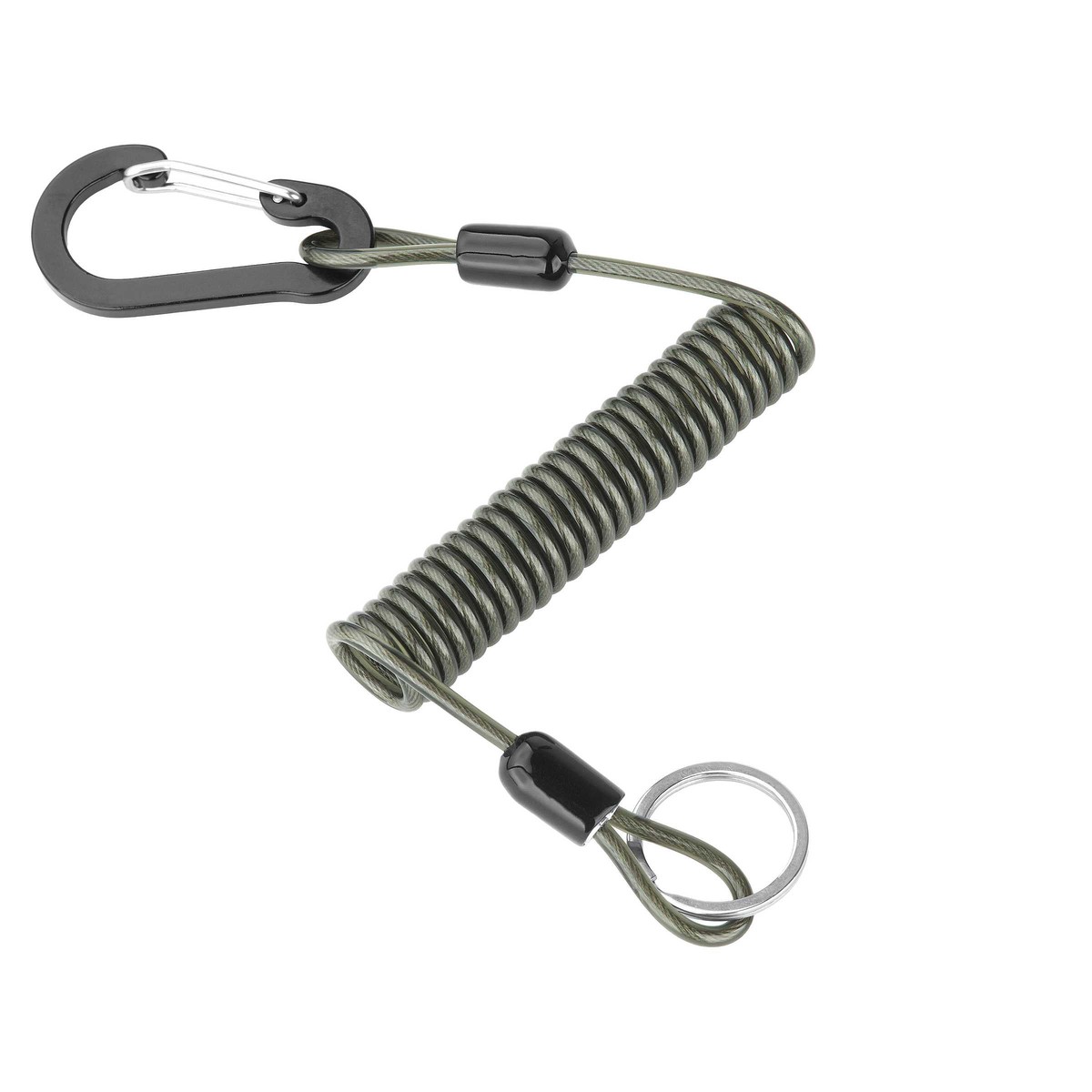 Tackle Keeper Crimped Steel Cable with Clip and Ring