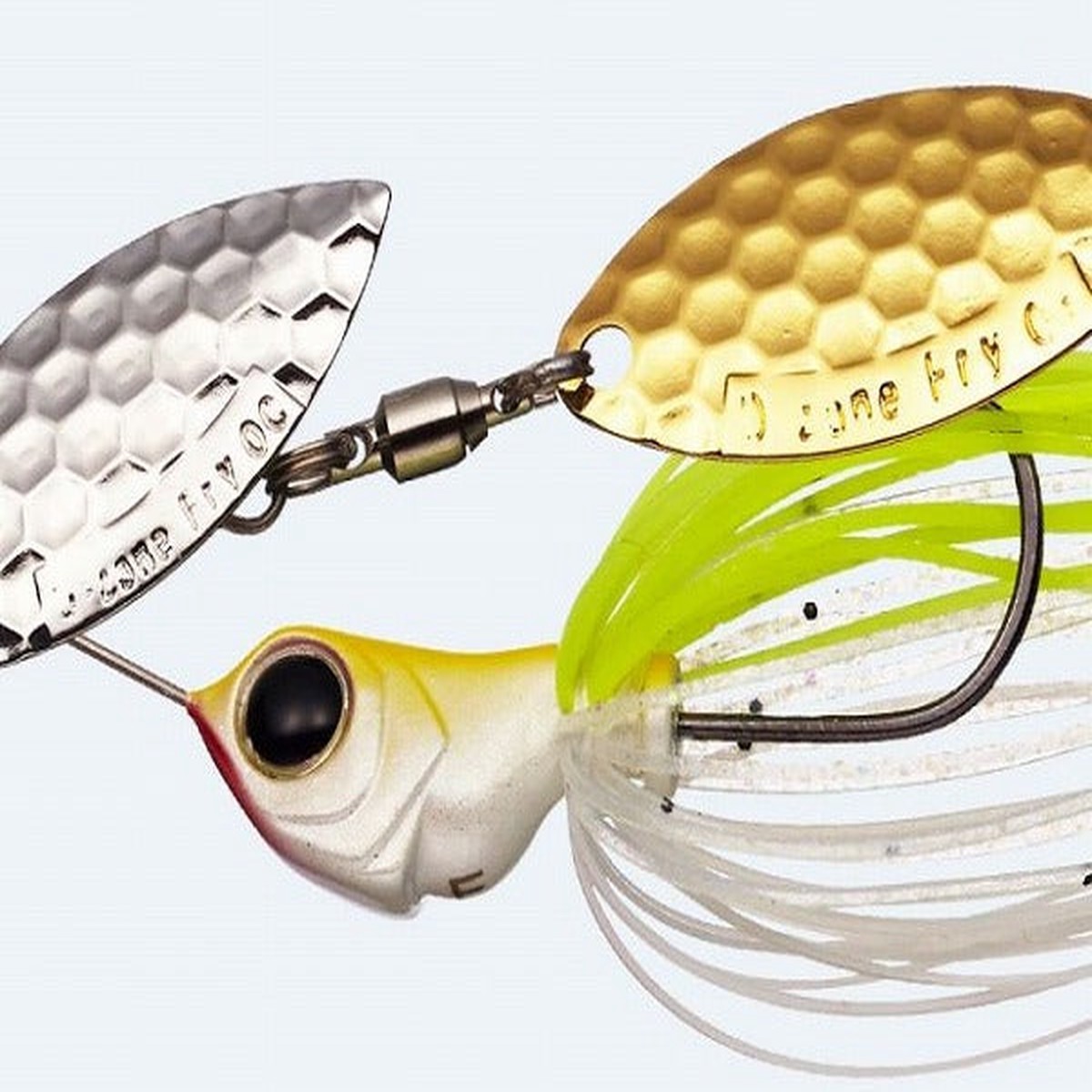 Evergreen Spinnerbait MoDO D Zone Fry TG 1/4oz Double Willow #29 White Chart SG