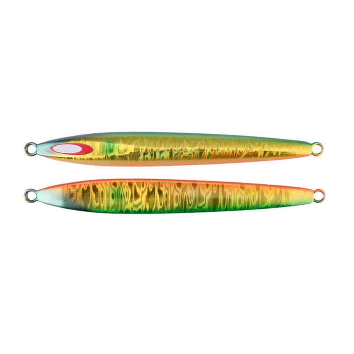 Jackall Metal Jig Anchovy Metal Type-II 130g Green Gold/Magma Wave Holo