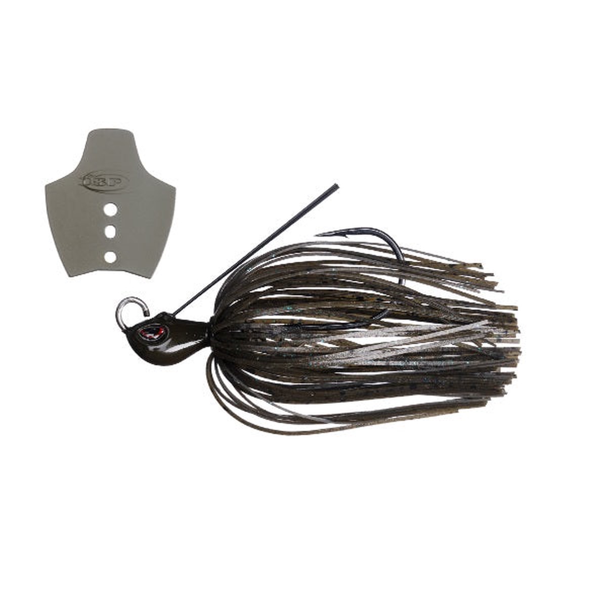 O.S.P Bladed Jig Metal Blade Jig 3/16oz BJ54 Green Pumpkin