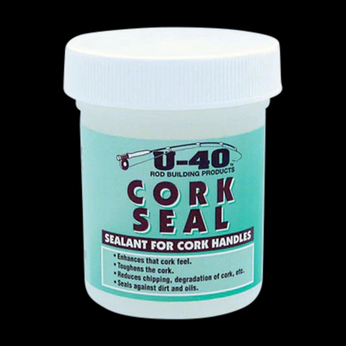 U-40 Cork Seal (2 oz.) Protective Sealer for Cork Rod Handles