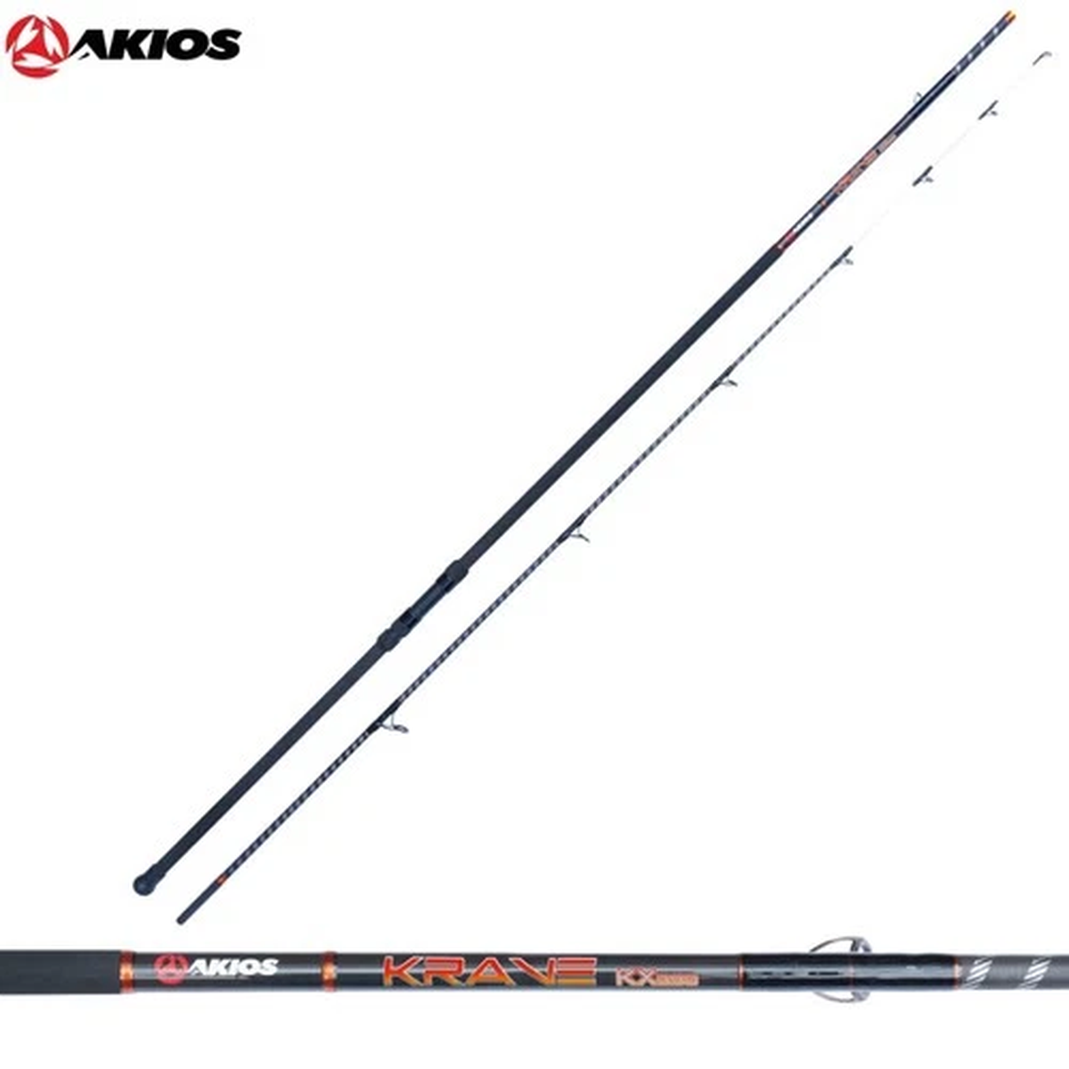 AKIOS Saltwater Fishing Surfcasting Two Piece Beach and Estuary Rod KRAVE SX390