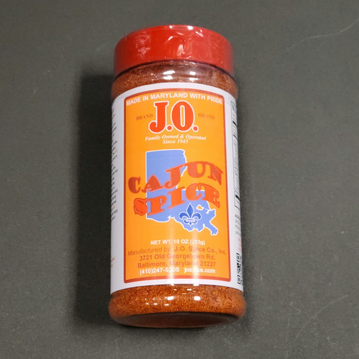 J.O. Spice Cajun Spice Seasoning 10 oz Shaker