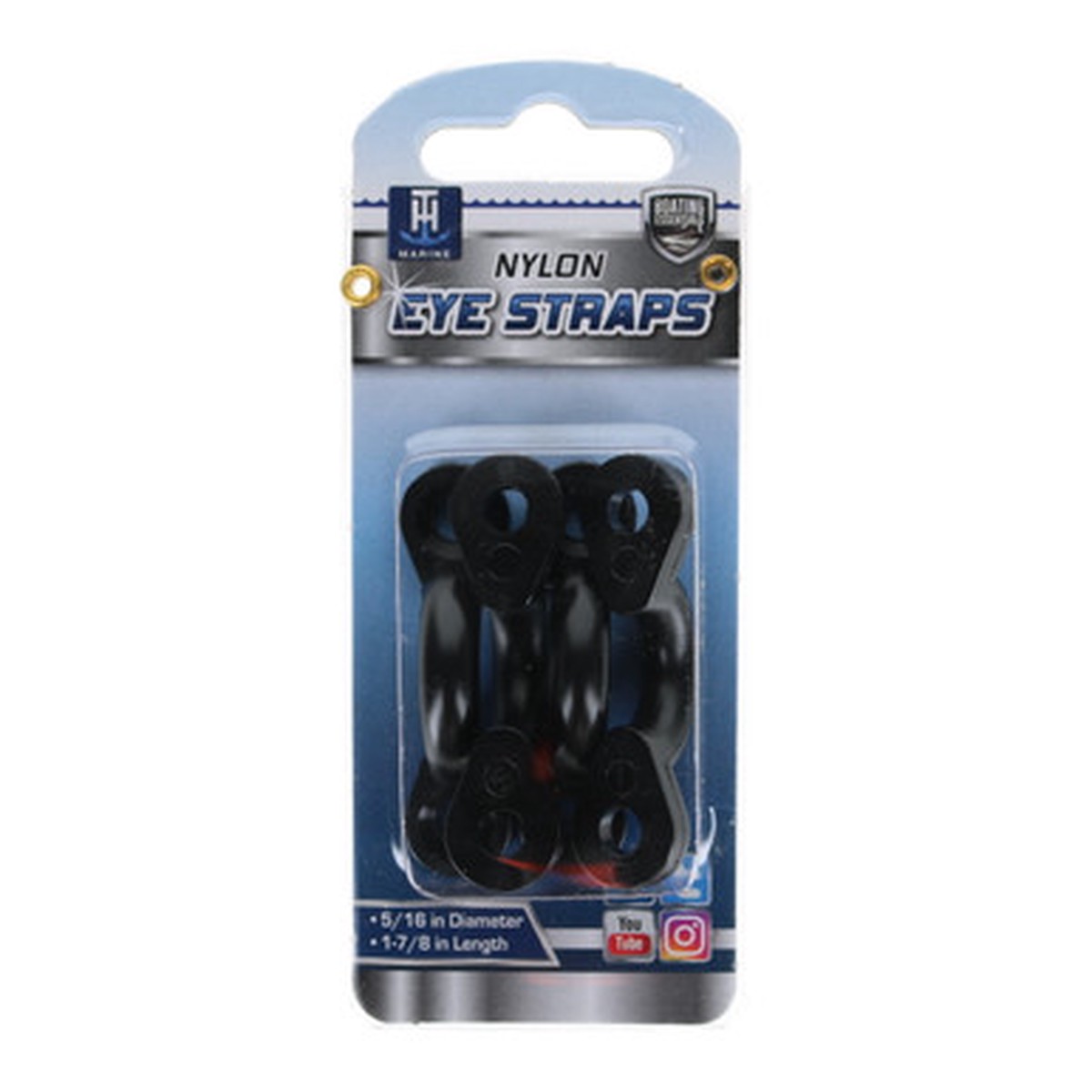 Boating Essentials Nylon Pad Eye Straps