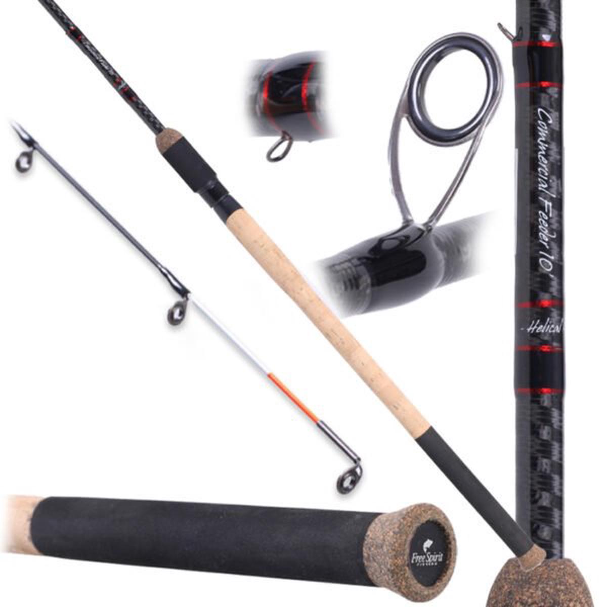 Free Spirit Helical 10ft 2-Piece Commercial Feeder Rod