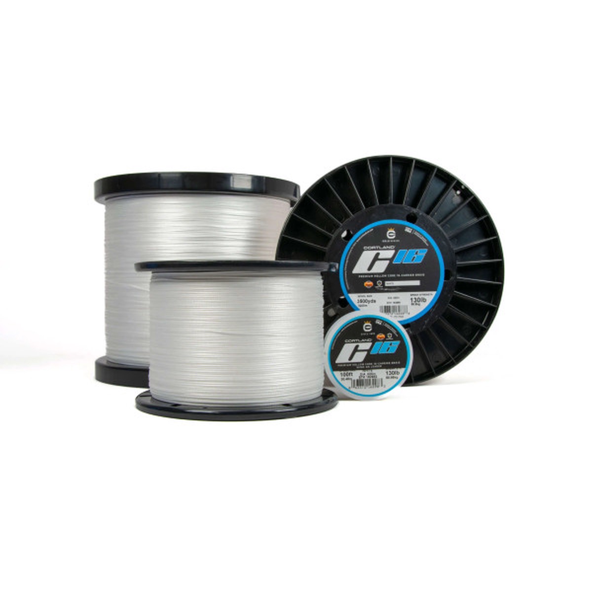 Cortland C-16 Hollow Core Braid 2400yd White 300lb