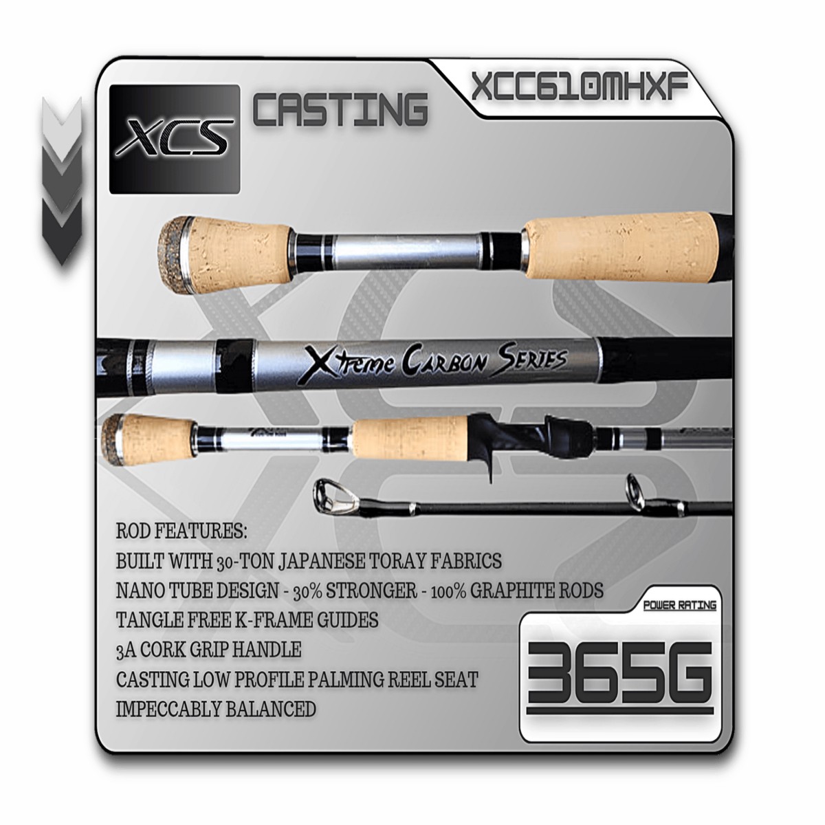XCC610MHXF (365G) 6'10" Medium Heavy X-Fast