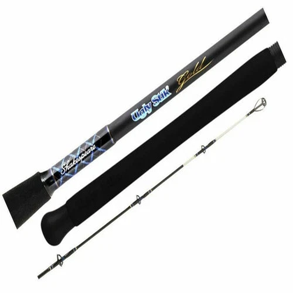 Shakespeare Ugly Stik Gold Travel SPIN Rod 7' 4 Piece 5-10 kg 1493698 + Case