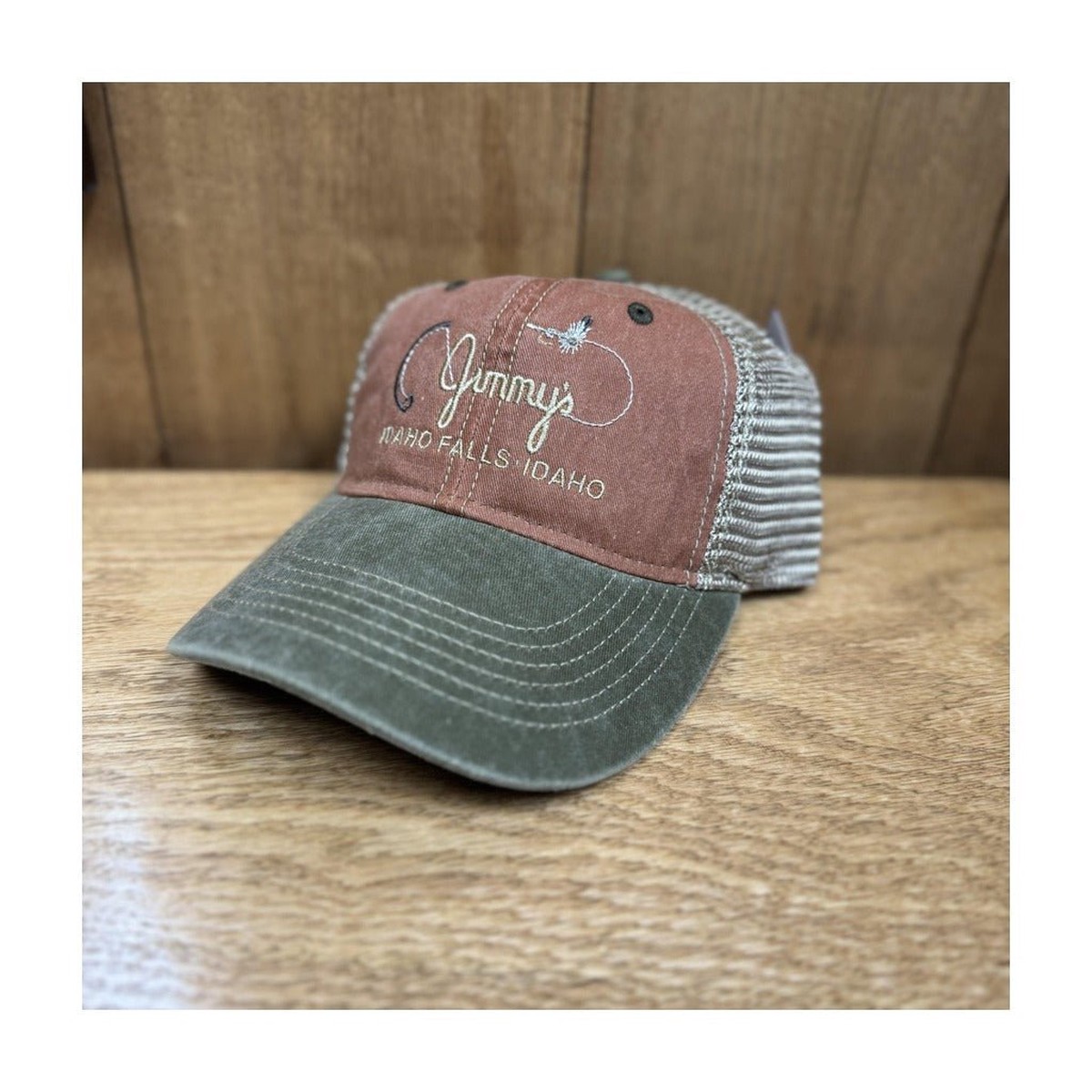 Fly Fish Food Jimmy's Logo Rod & Fly Hat - Rust/Khaki/Bark