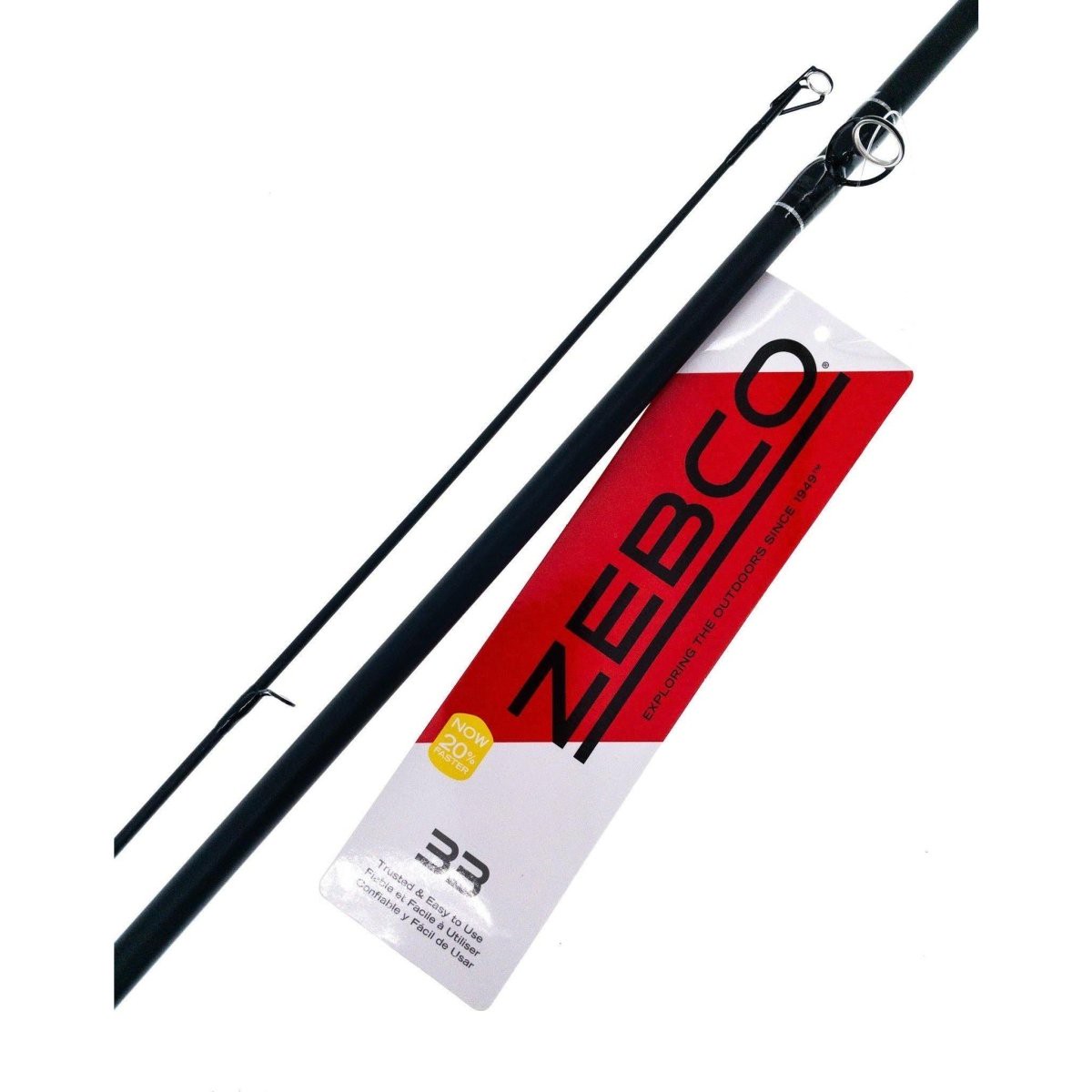 ZEBCO 33 CASTING ROD 6' 2pc Medium Action 6ft Black Matte
