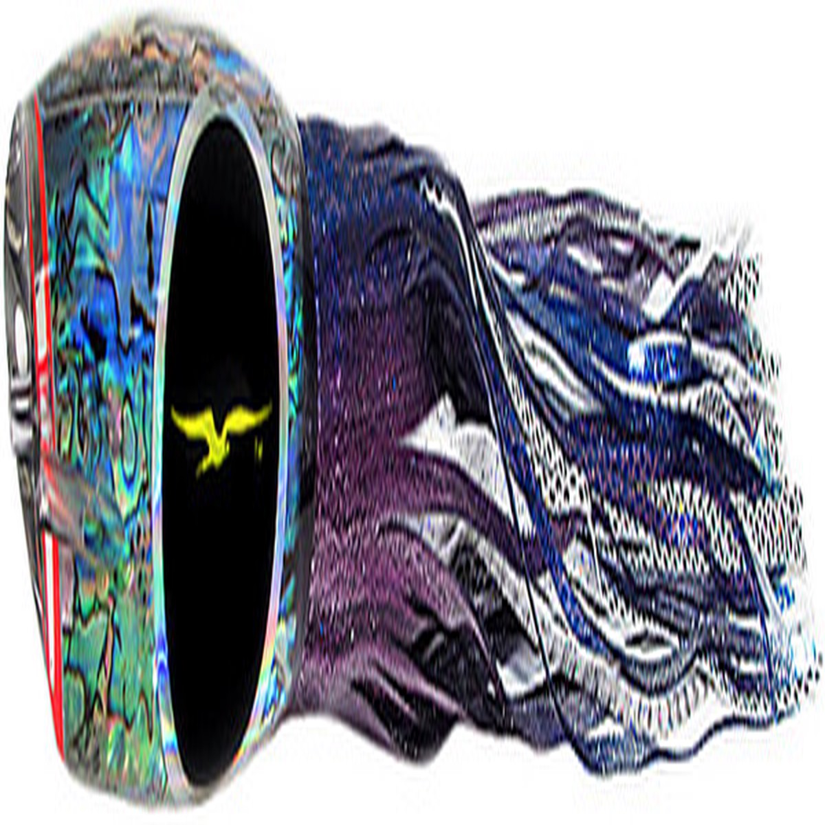 Black Bart Breakfast Teaser- Purple Blue Dot/White Black Dot