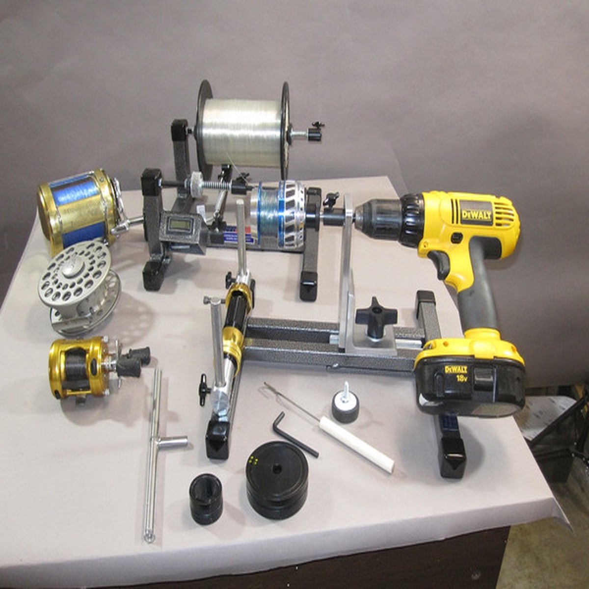 SCT Reel Winder III with Super Spooler, Line Counter and Spinning Reel Adapter Kit