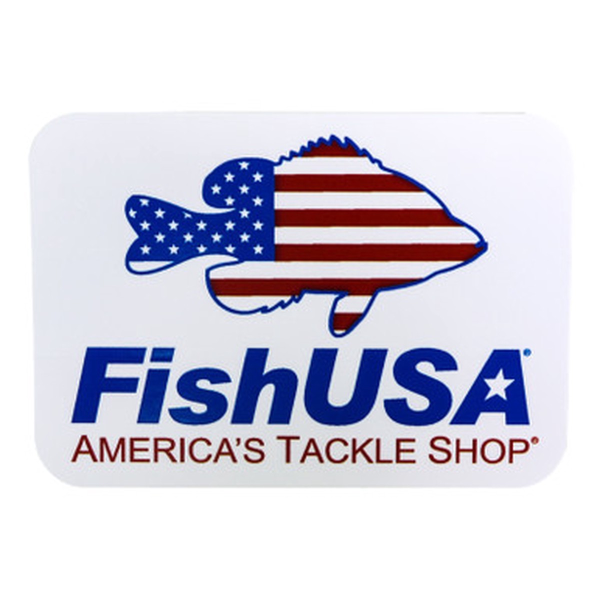 FishUSA Crappie Stars & Stripes Decal