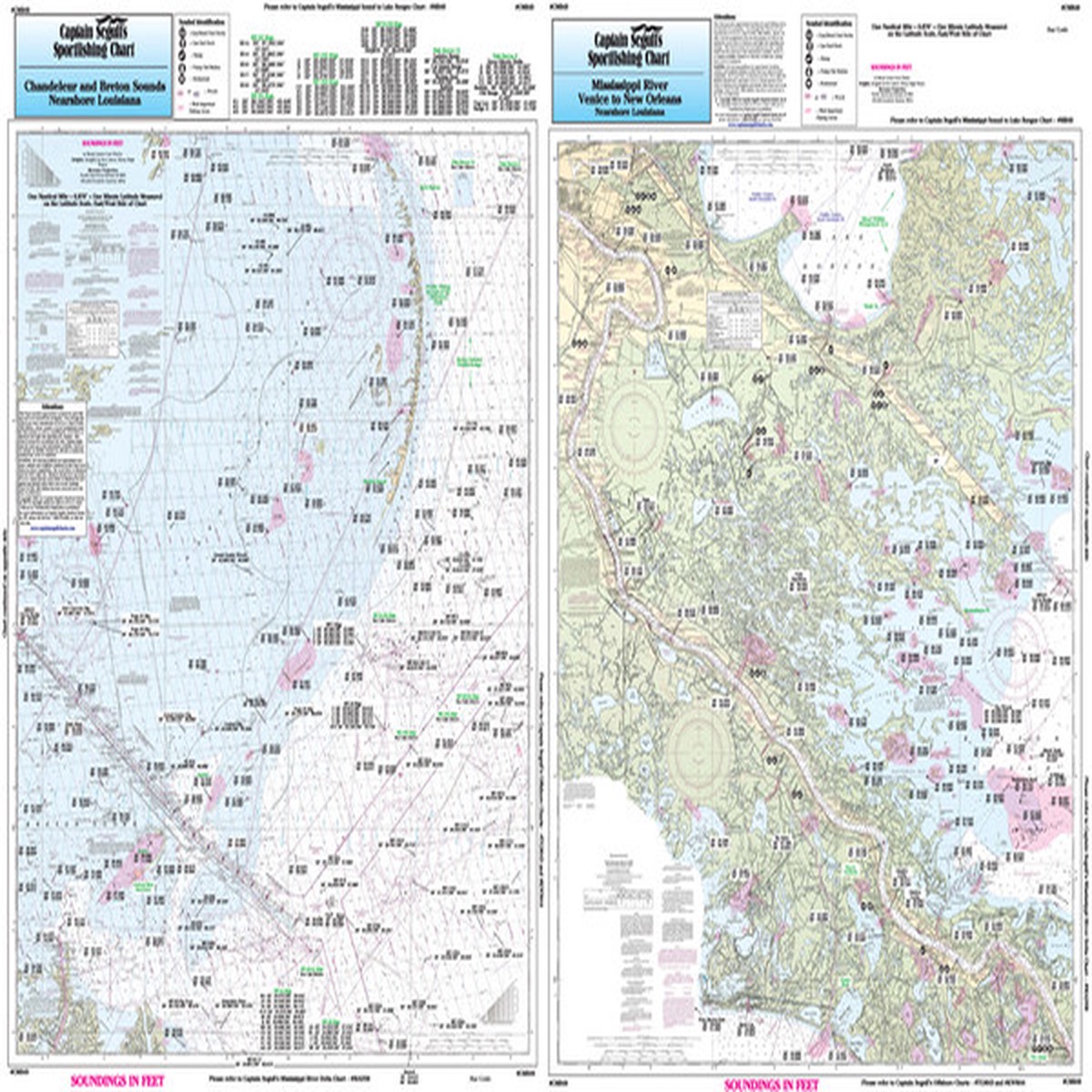 Captain Segull Chart - Nearshore Chandeleur/Breton Sounds