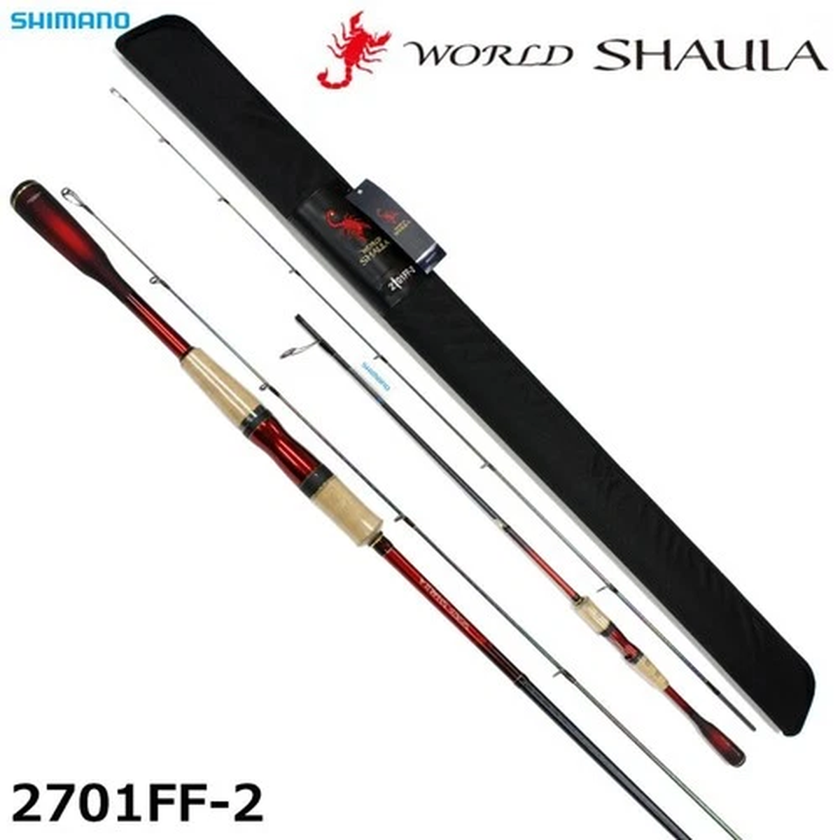 Shimano 18 World Shaula 2701FF-2 Spinning Rod for Bass
