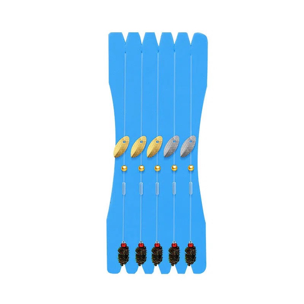 2 sets fly fishing lures with spooner