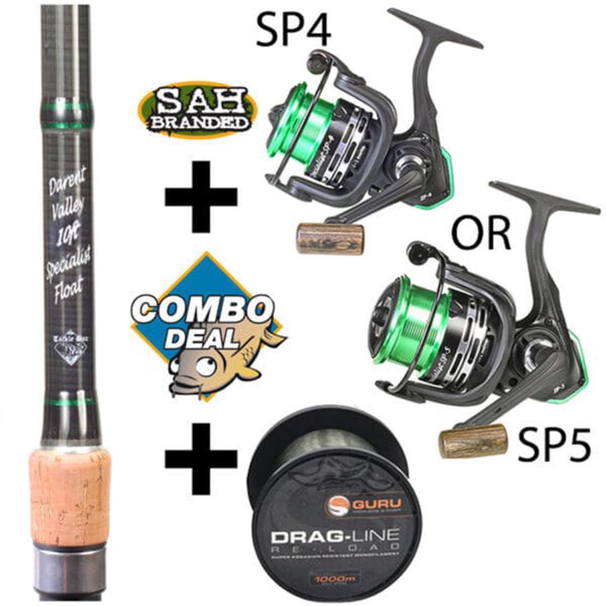 Combo Deal TB Darent Valley 10ft Specialist Float Rod Kit SP4 or SP5 Reel