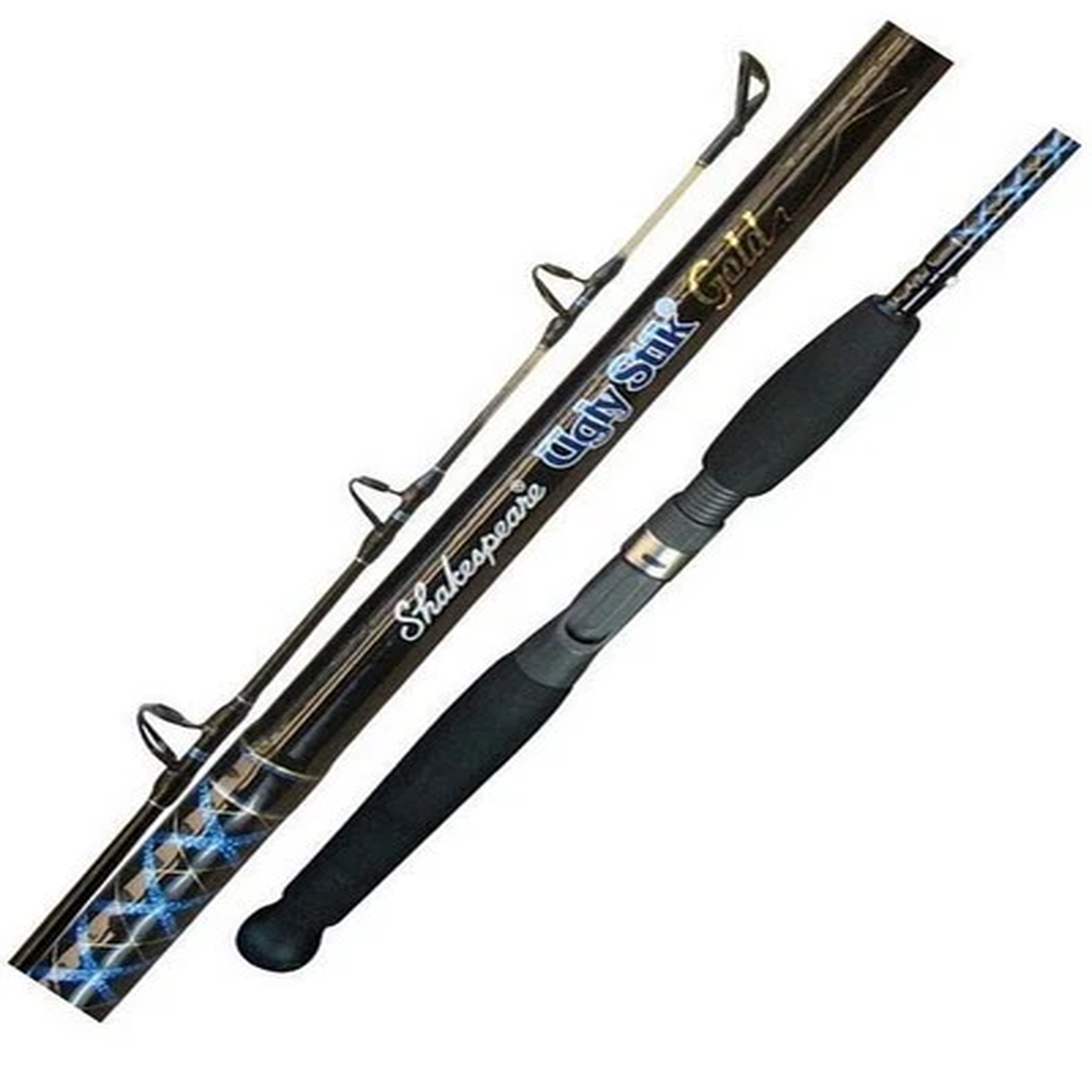 Ugly Stik Gold Spin Rod - 6'6' 8-15 kg 2 Piece - USG-SP662BWMH Fishing