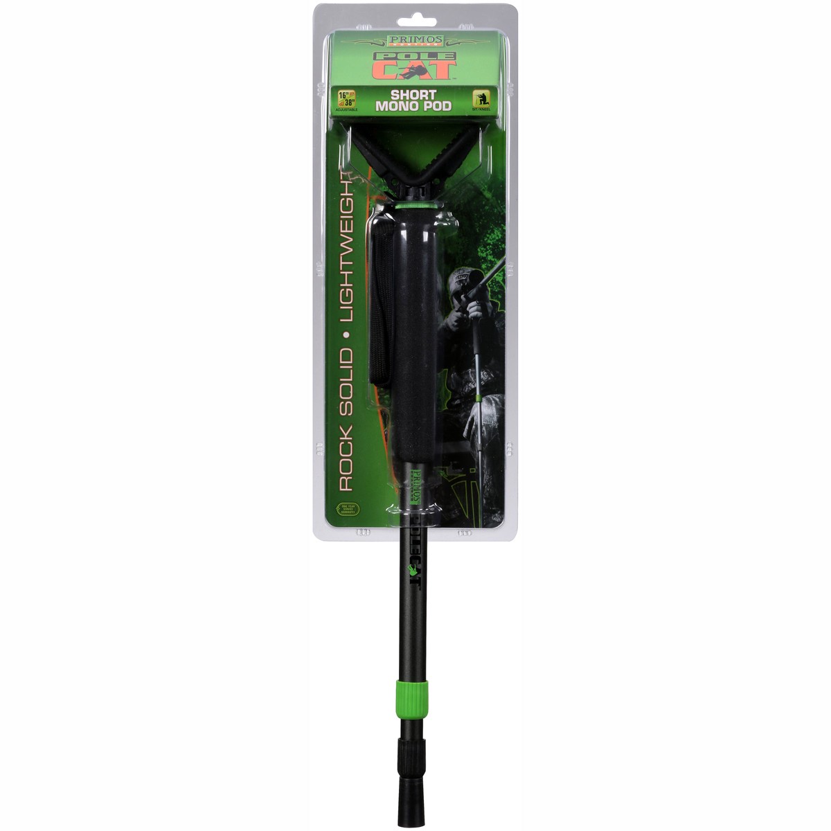 Bushnell Pole Cat Short Monopod Shooting Stick Adjust From 16 To 38" Black