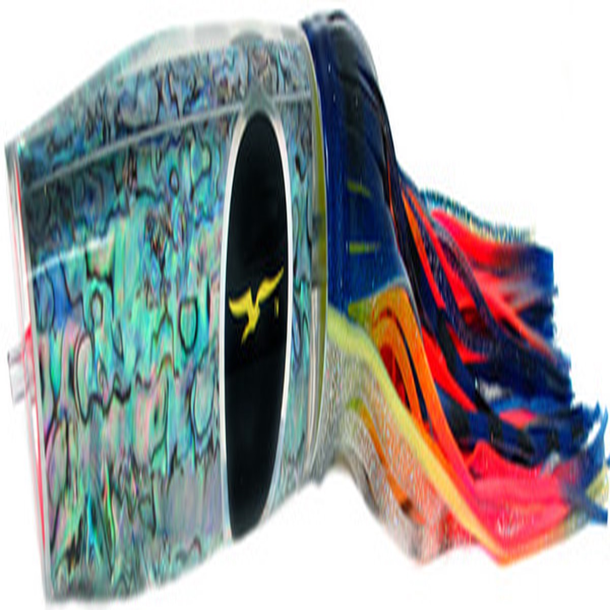 Black Bart Lunch Teaser -Blue Yellow Stripe/Rainbow