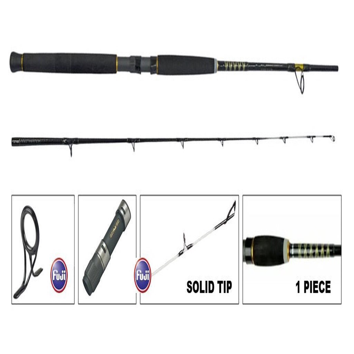 Silstar Crystal Powertip Spin Rod PC-601SPM 6'0" 6-10KG 1 PIECE