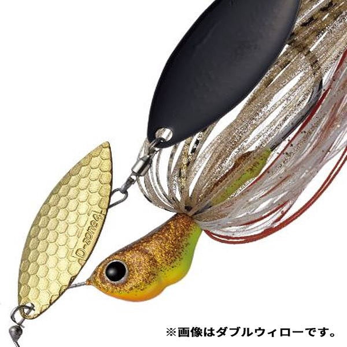 Evergreen Spinnerbait MoDO D Zone 3/8oz Tandem Willow #59 Gold Black