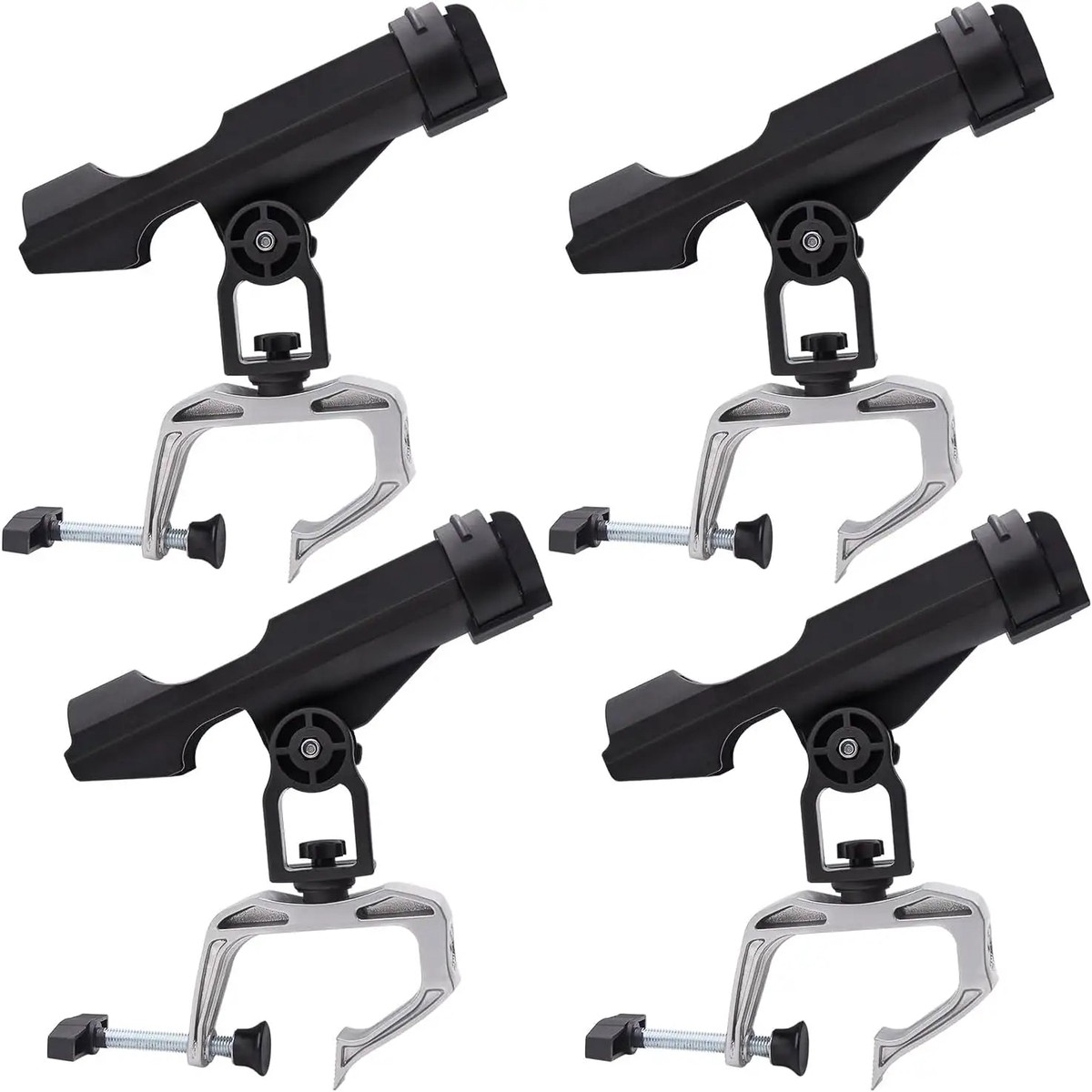 OEM Fishing Boat Rod Holder Fishing Rod Racks with 360 Degree Adjustable Large Clamp Racks Bracket for Kayak Canoe Raft Fishing B06