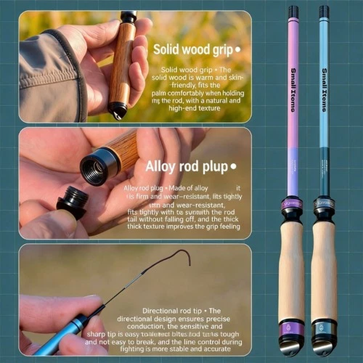 Carbon Fiber Fishing Rod to Beginner Easy To Carry And Operate In Stream Lake