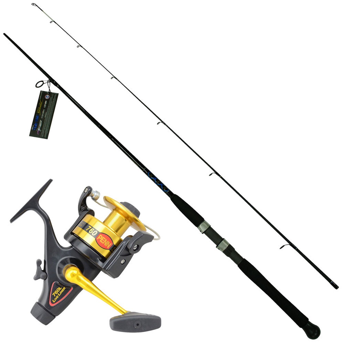 Offshore Boat Fishing Combo (Penn Liveliner 760L / Ugly Stik SP702BWH)