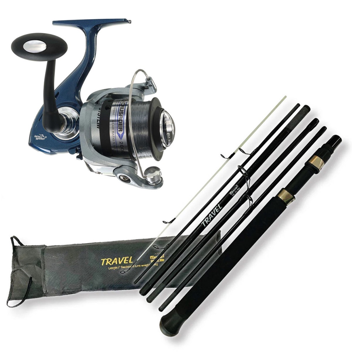 River & Lake Travel Fishing Rod Combo