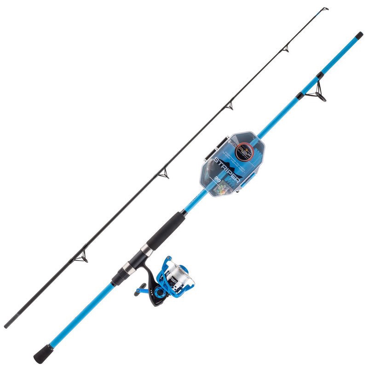 South Bend Ready2Fish Striper Spinning Combo 8' W/ Tackle Box