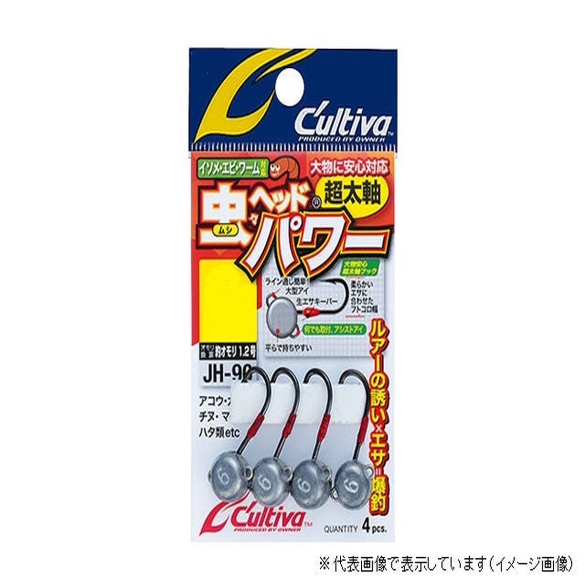 Owner C'ultiva Jig Head JH-90 Bug Head Power 3g-#6