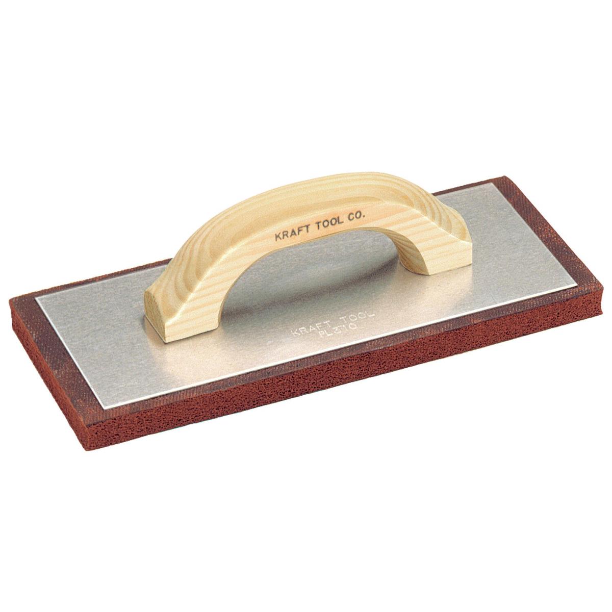 Kraft Tool PL310 12 x 5 x 3/4 Jumbo Red Rubber Float with Wood Handle