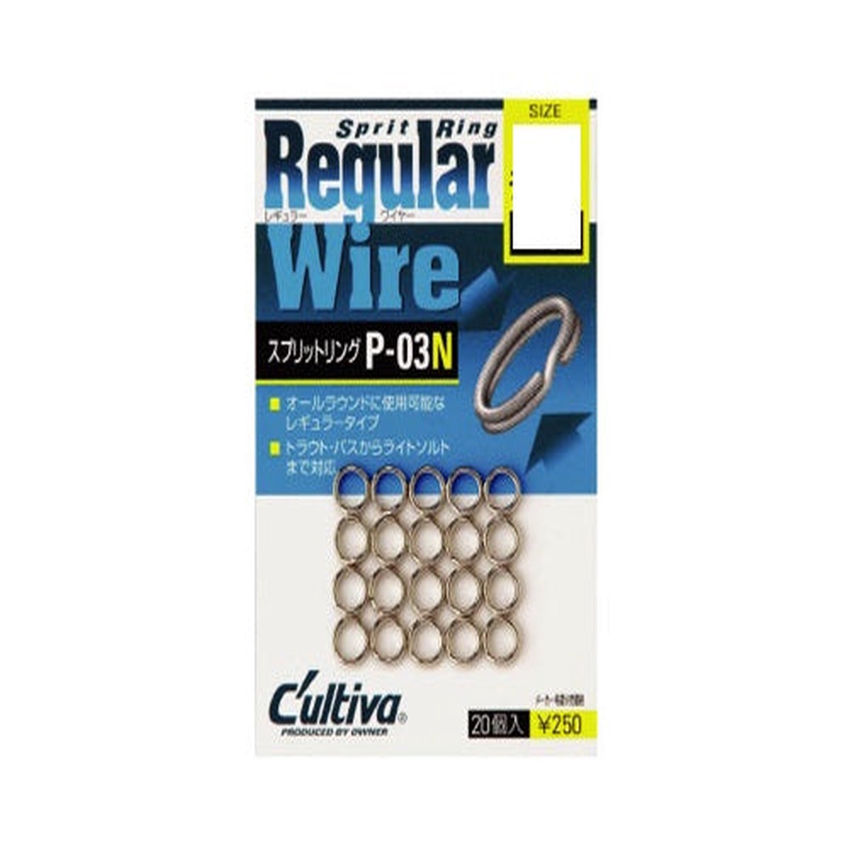 Owner C'ultiva Split Ring Regular Wire P-03N #4