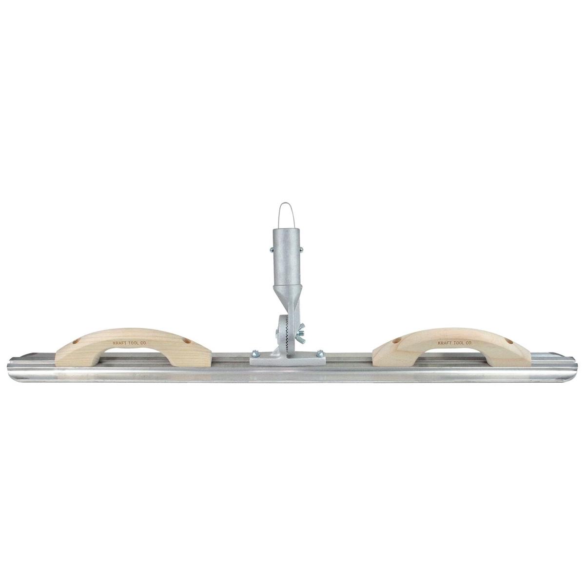 Kraft Tool CC816REBT 36" Magnesium Round End Mini Bull Float & Darby with Button Bracket & 2 Handles