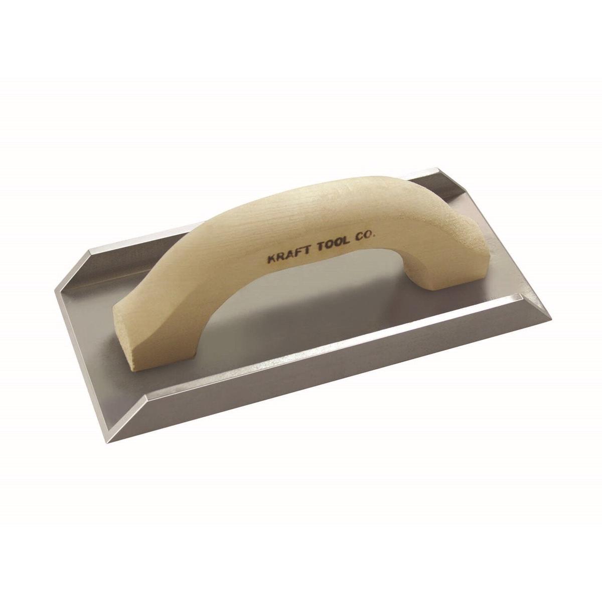 Kraft Tool PL061 9" x 4" x 3/4" Angle Float with Wood Handle