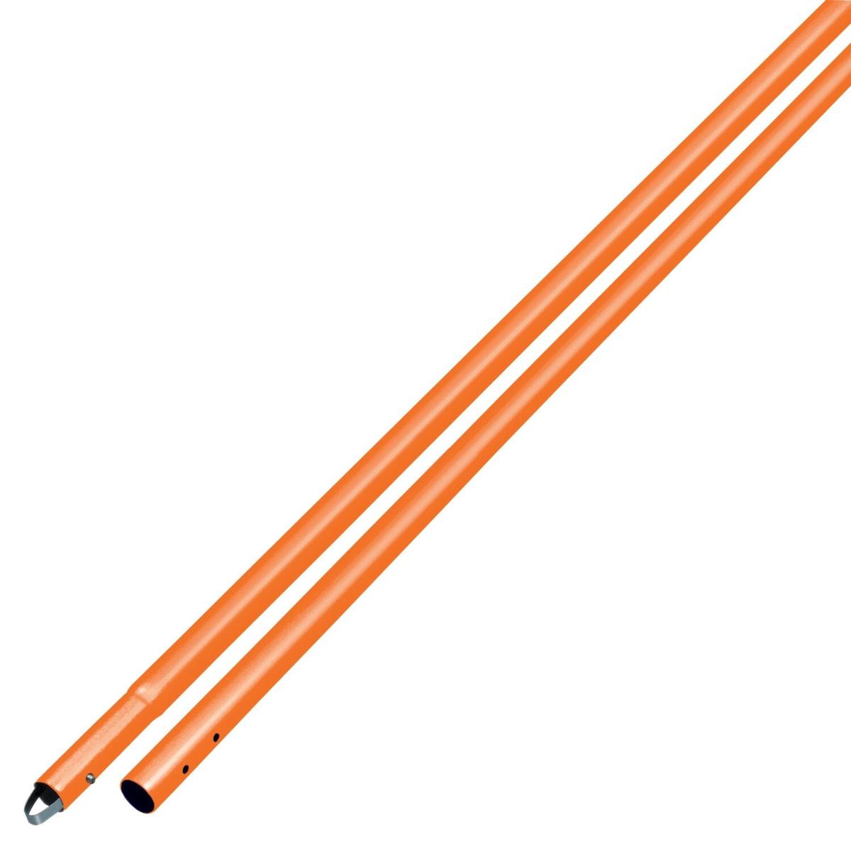 Kraft Tool CC289SO-PK3 6 Orange Powder Coated Aluminum Swaged Button Handle - 1-3/4 Diameter
