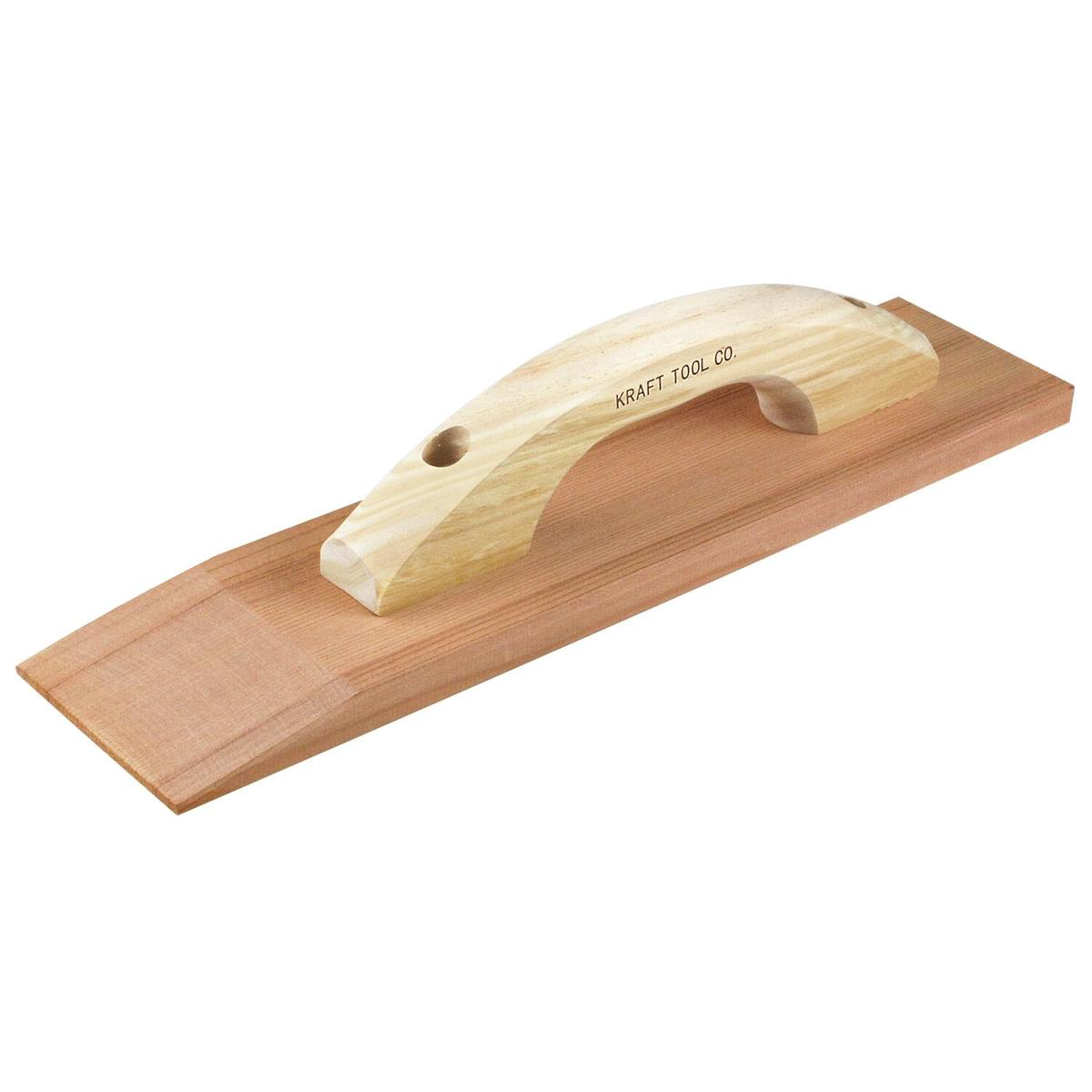 Kraft Tool CF257 188221 x 3-128221 Beveled Redwood Hand Float with Wood Handle