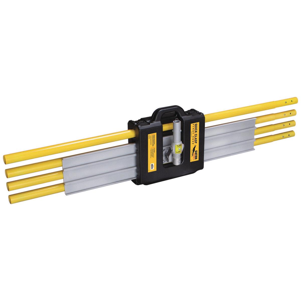 Gator Tools GF10300 Quick Clasp Float Case with 48" Square End Bull Float, Gator Glide Bracket, and 6' 1-3/4" Button Handles