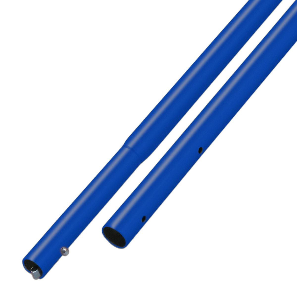 Kraft Tool CC331SBC 8 Blue Powder Coated Swaged Button Handle - 1-3/8 Diameter