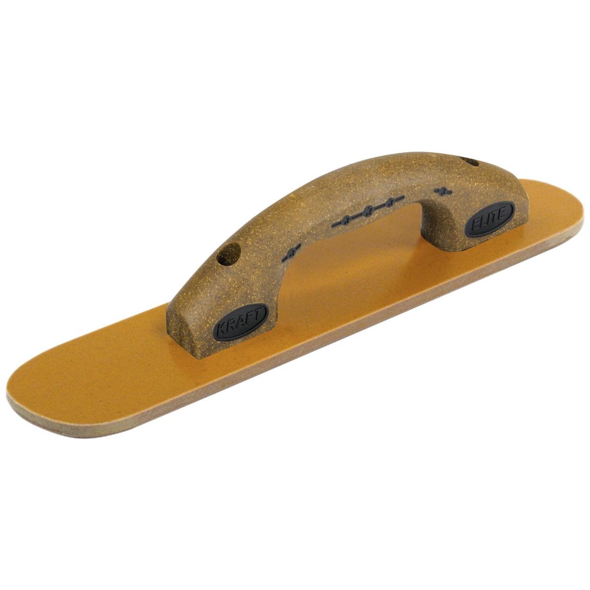 Kraft Tool CFE524K Elite Series Five Star 20 x 3-1/2 Round End Laminated Canvas-Resin Hand Float with Cork Handle