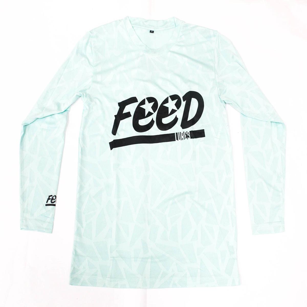 Feed T-Shirt Dry Fit Long Sleeve Size XXL Reef Turquoise (2168)