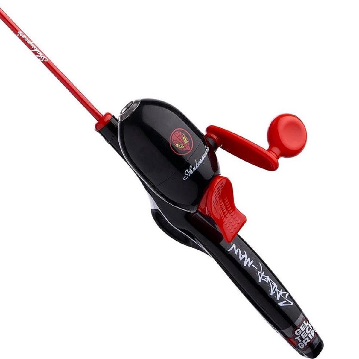 Shakespeare Marvel Spiderman Miles Morales Beginner Kids Fishing Combo Kit